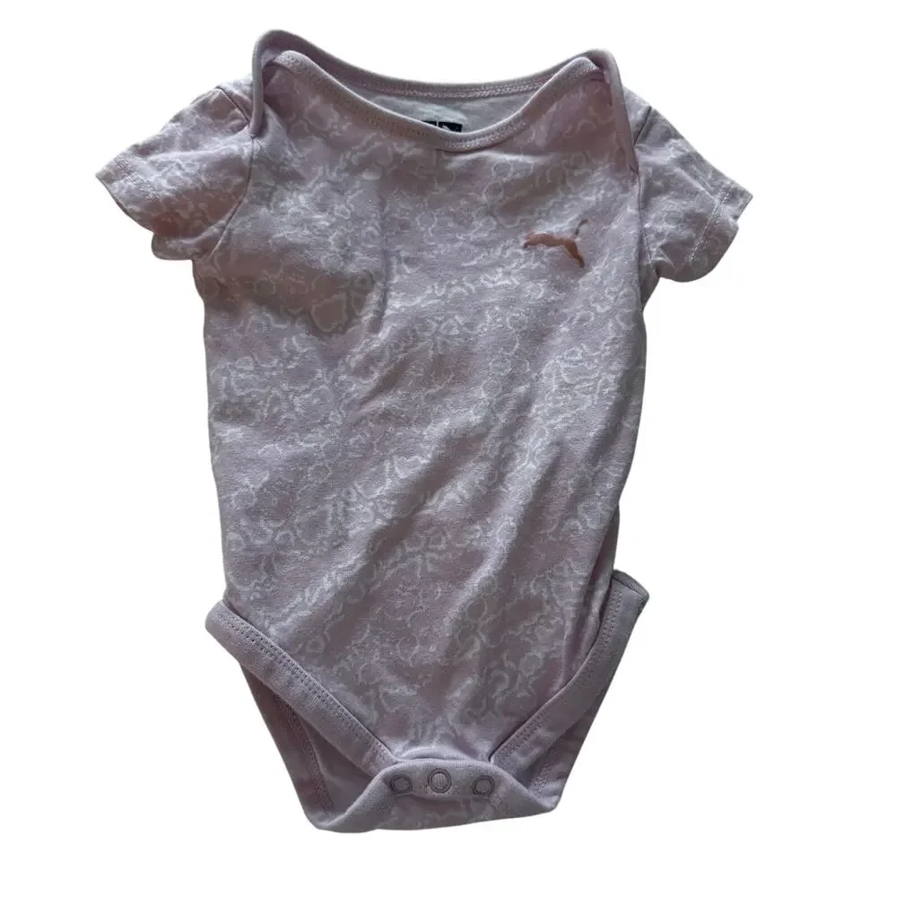 Cute Pink Puma Bodysuit - Size 0-3 Months - Great Condition!